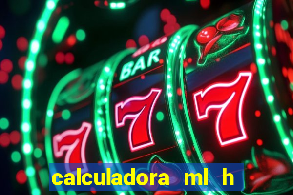 calculadora ml h para mcg kg min